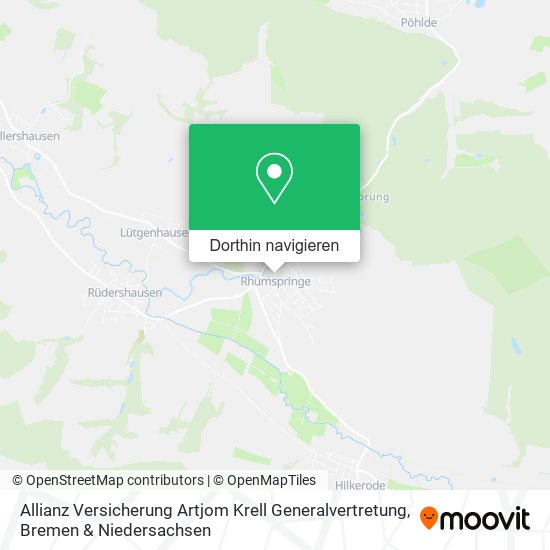 Allianz Versicherung Artjom Krell Generalvertretung Karte