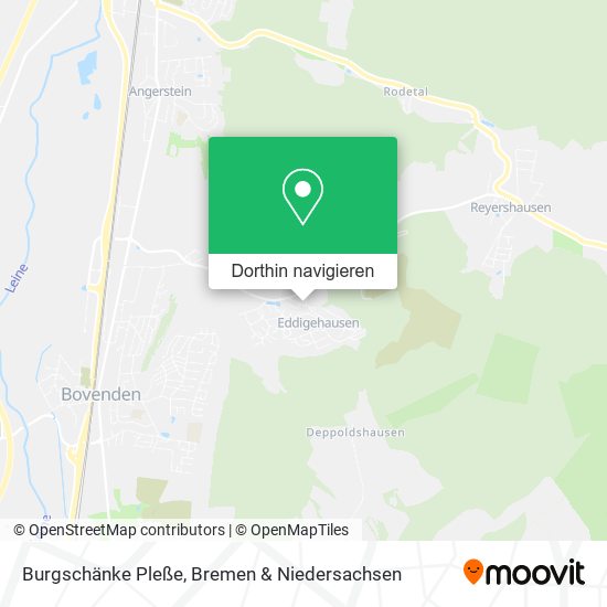 Burgschänke Pleße Karte