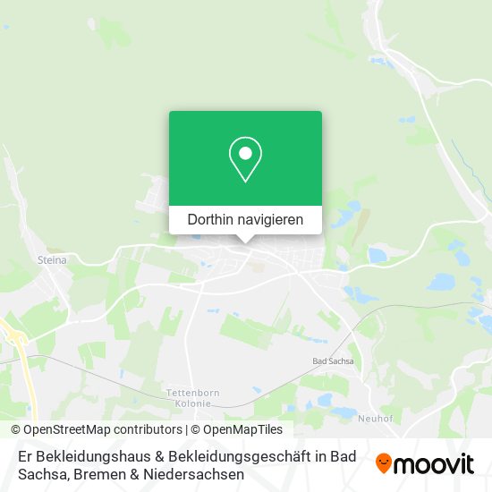 Er Bekleidungshaus & Bekleidungsgeschäft in Bad Sachsa Karte