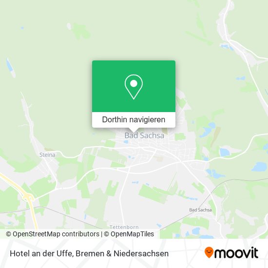 Hotel an der Uffe Karte