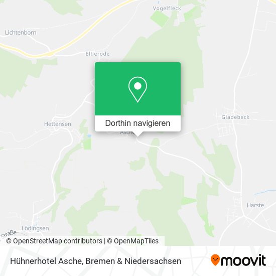 Hühnerhotel Asche Karte