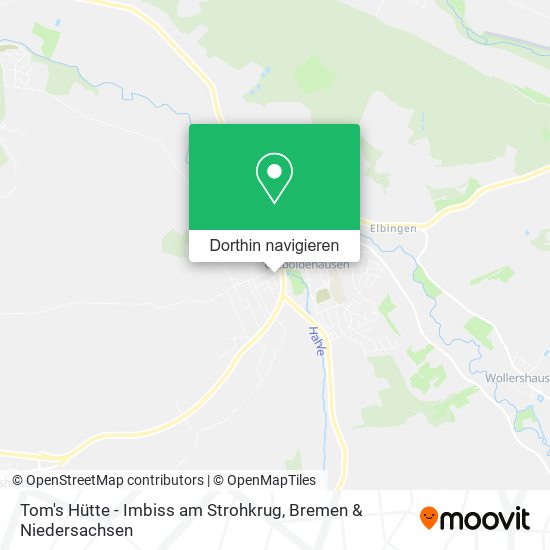 Tom's Hütte - Imbiss am Strohkrug Karte