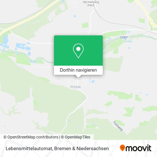 Lebensmittelautomat Karte