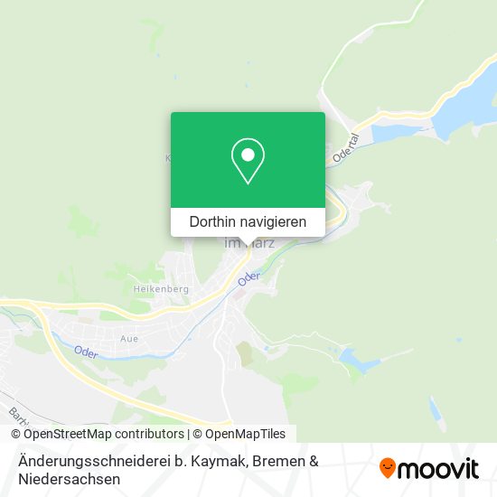 Änderungsschneiderei b. Kaymak Karte