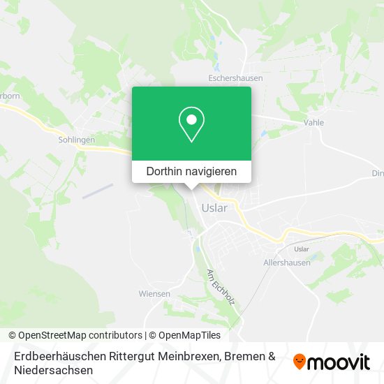 Erdbeerhäuschen Rittergut Meinbrexen Karte