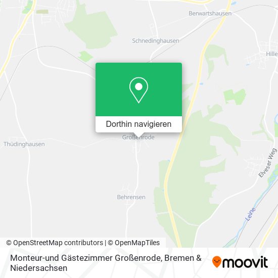 Monteur-und Gästezimmer Großenrode Karte