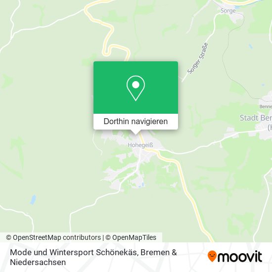 Mode und Wintersport Schönekäs Karte