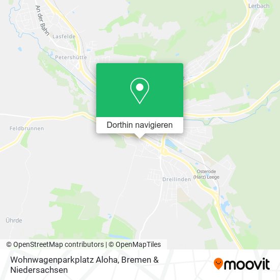 Wohnwagenparkplatz Aloha Karte