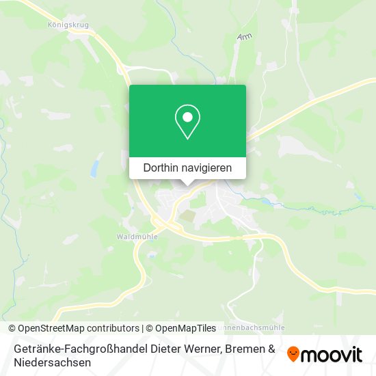 Getränke-Fachgroßhandel Dieter Werner Karte