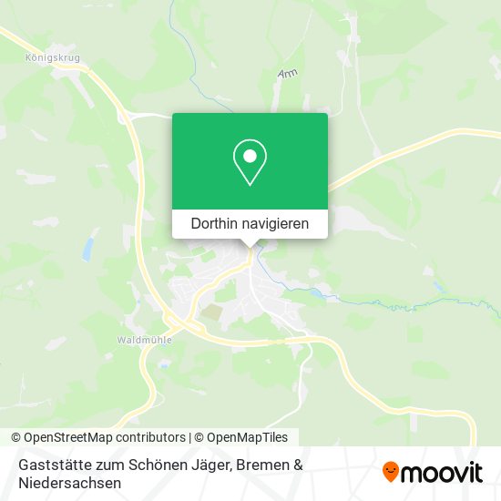 Gaststätte zum Schönen Jäger Karte