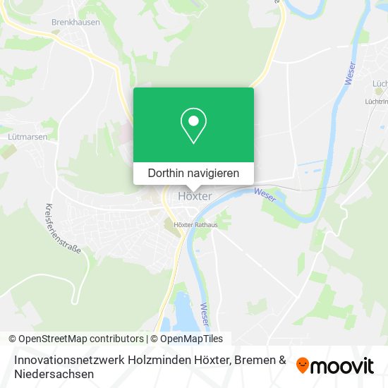 Innovationsnetzwerk Holzminden Höxter Karte
