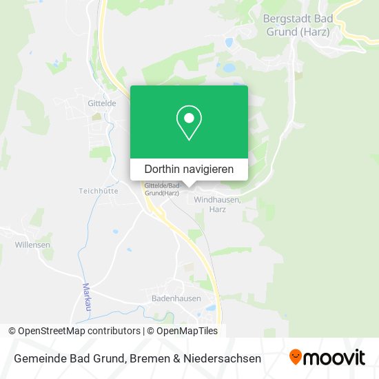 Gemeinde Bad Grund Karte