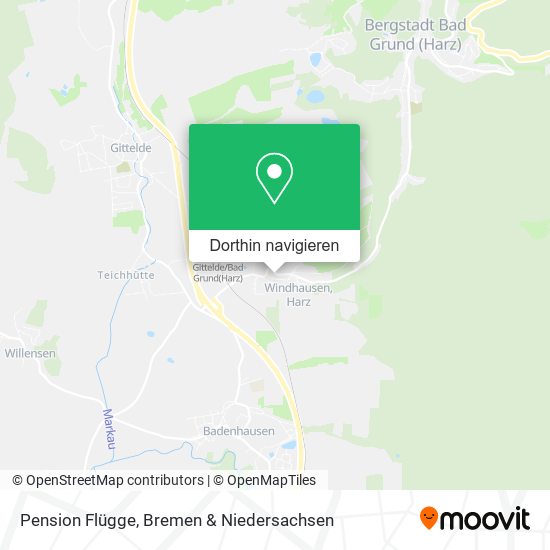 Pension Flügge Karte