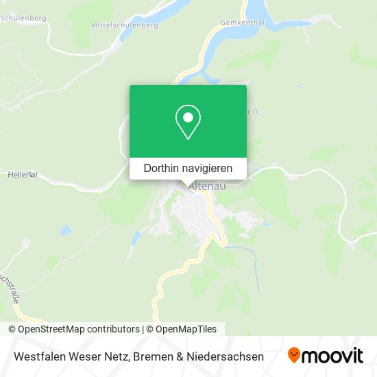 Westfalen Weser Netz Karte