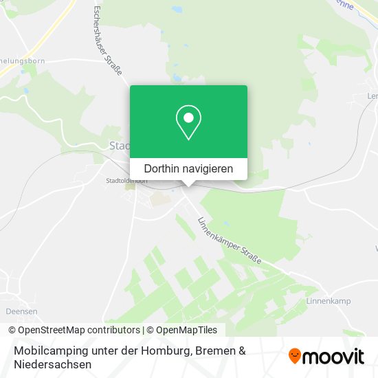 Mobilcamping unter der Homburg Karte