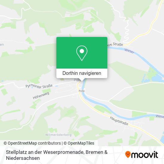 Stellplatz an der Weserpromenade Karte