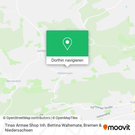 Tinas Armee Shop Inh. Bettina Waltemate Karte