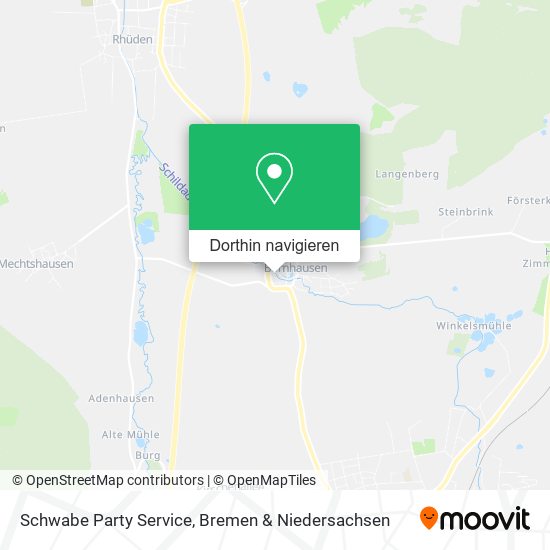 Schwabe Party Service Karte
