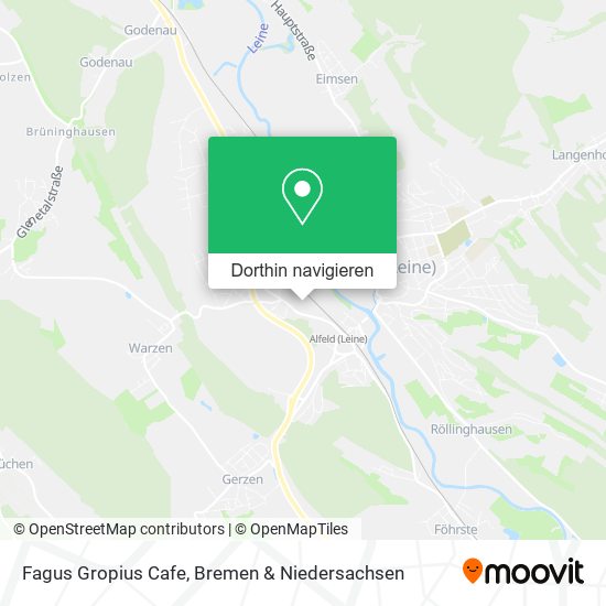 Fagus Gropius Cafe Karte