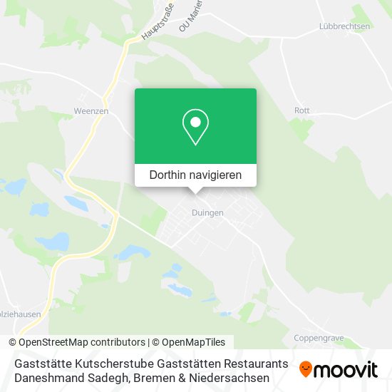 Gaststätte Kutscherstube Gaststätten Restaurants Daneshmand Sadegh Karte