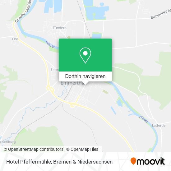 Hotel Pfeffermühle Karte