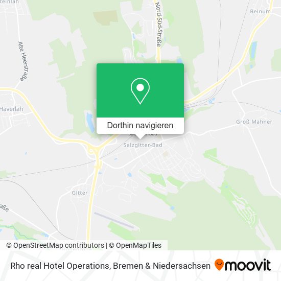 Rho real Hotel Operations Karte