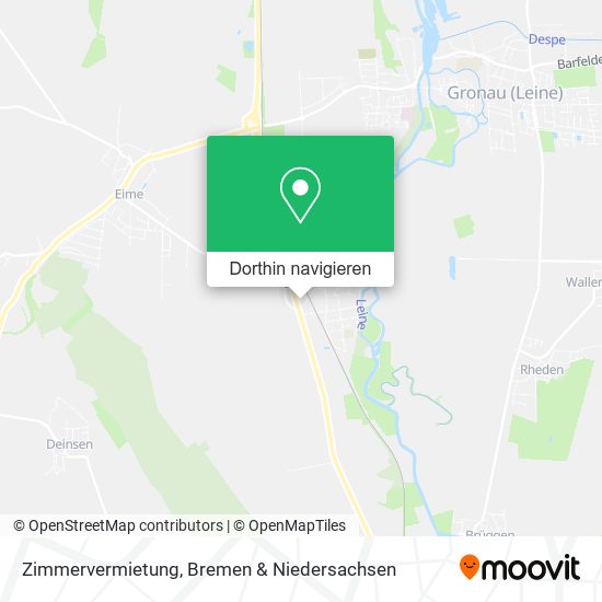 Zimmervermietung Karte