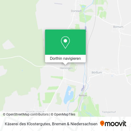 Käserei des Klostergutes Karte