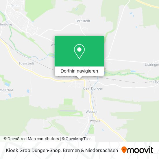 Kiosk Grob Düngen-Shop Karte