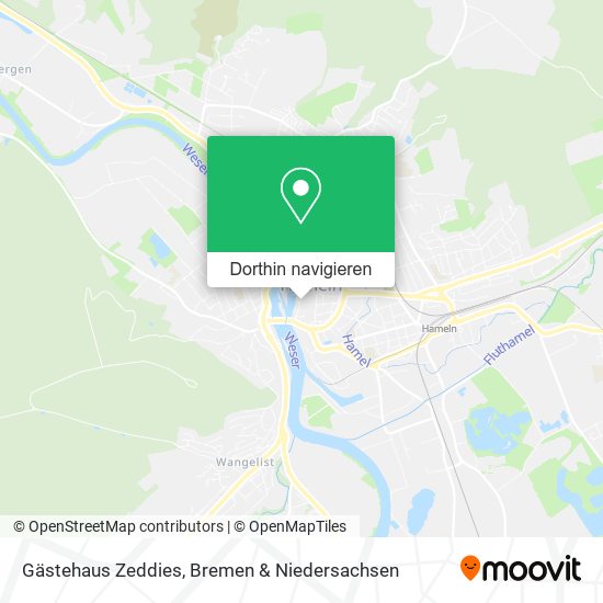 Gästehaus Zeddies Karte