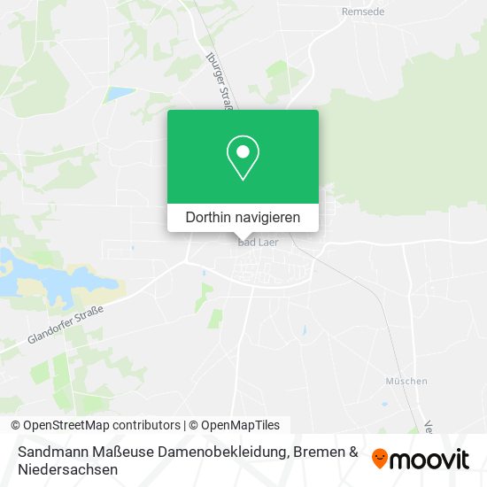 Sandmann Maßeuse Damenobekleidung Karte