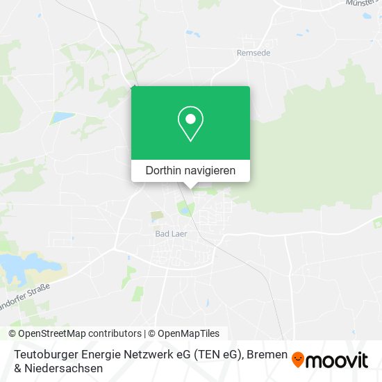 Teutoburger Energie Netzwerk eG (TEN eG) Karte