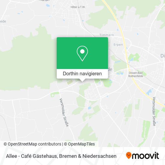 Allee - Café Gästehaus Karte