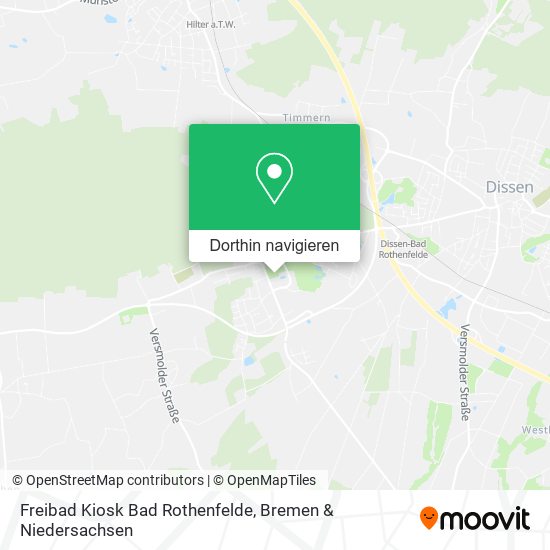 Freibad Kiosk Bad Rothenfelde Karte