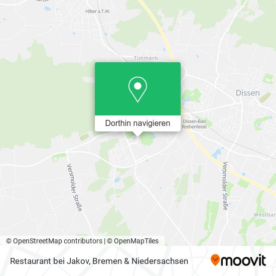 Restaurant bei Jakov Karte