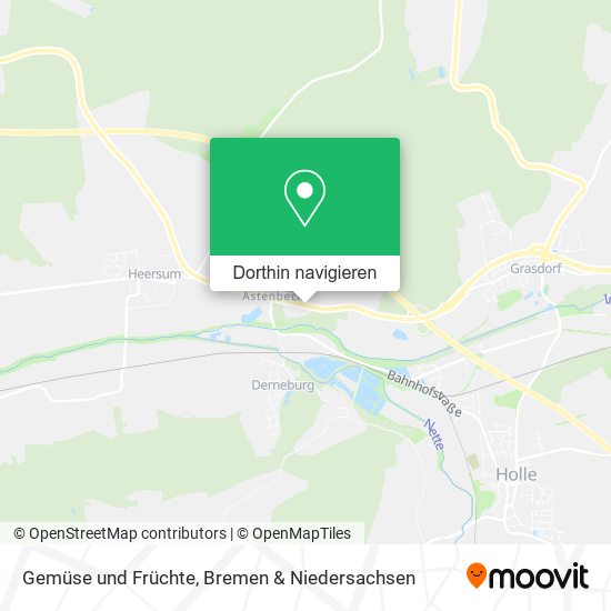 Gemüse und Früchte Karte