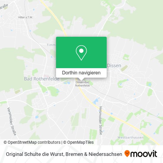 Original Schulte die Wurst Karte