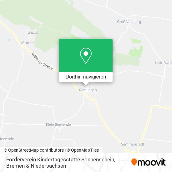 Förderverein Kindertagesstätte Sonnenschein Karte