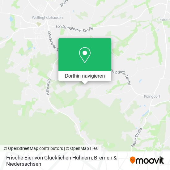Frische Eier von Glücklichen Hühnern Karte