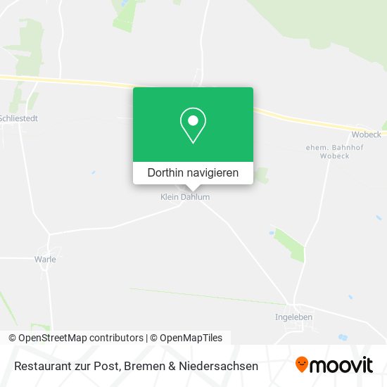 Restaurant zur Post Karte
