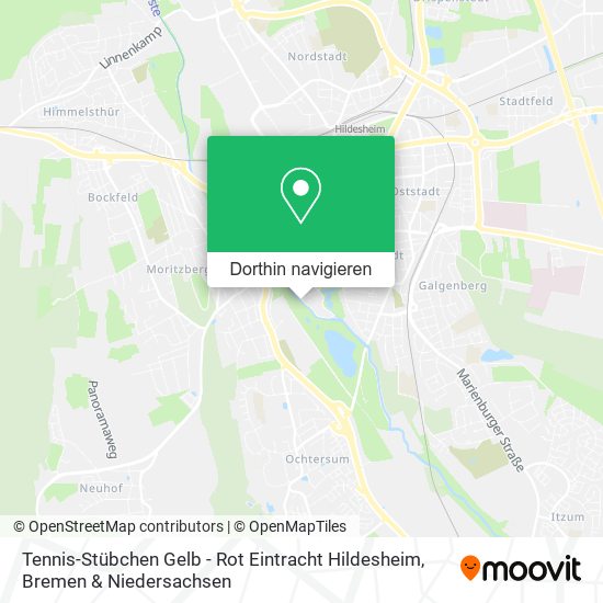 Tennis-Stübchen Gelb - Rot Eintracht Hildesheim Karte