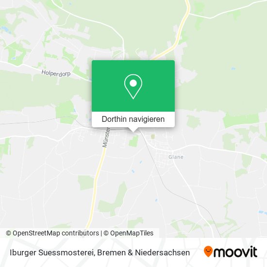 Iburger Suessmosterei Karte