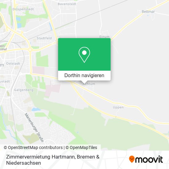 Zimmervermietung Hartmann Karte