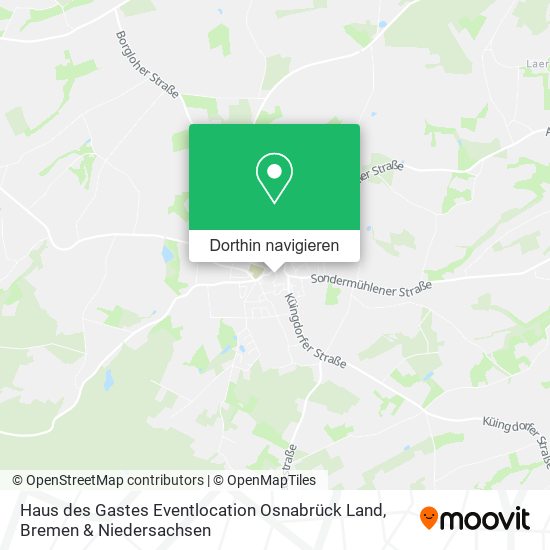 Haus des Gastes Eventlocation Osnabrück Land Karte