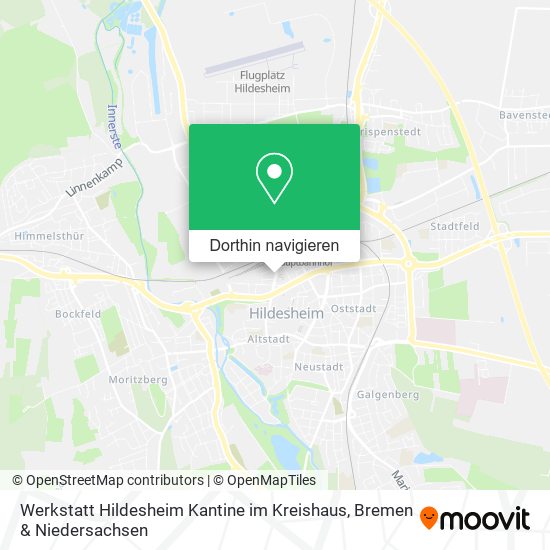 Werkstatt Hildesheim Kantine im Kreishaus Karte