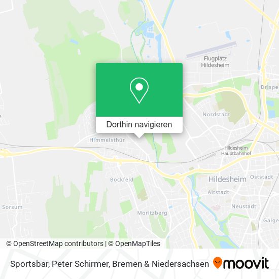 Sportsbar, Peter Schirmer Karte