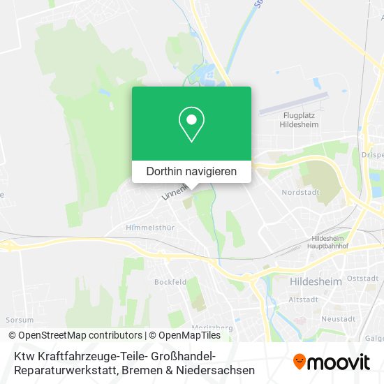 Ktw Kraftfahrzeuge-Teile- Großhandel-Reparaturwerkstatt Karte
