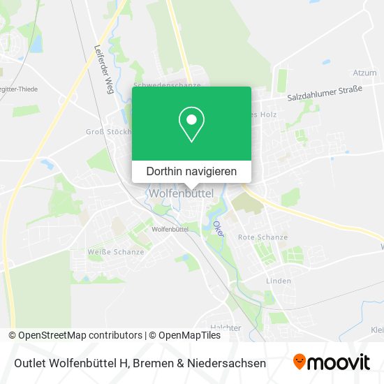 Outlet Wolfenbüttel H Karte