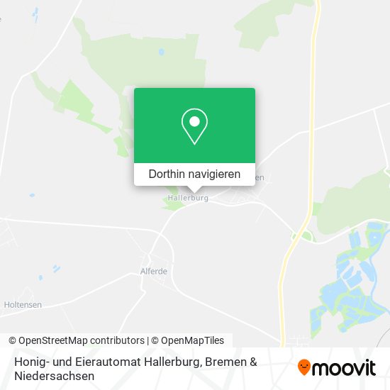 Honig- und Eierautomat Hallerburg Karte
