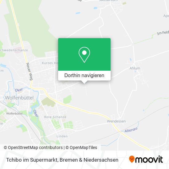 Tchibo im Supermarkt Karte